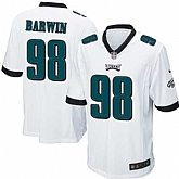 Nike Men & Women & Youth Eagles #98 Connor Barwin White Team Color Game Jersey